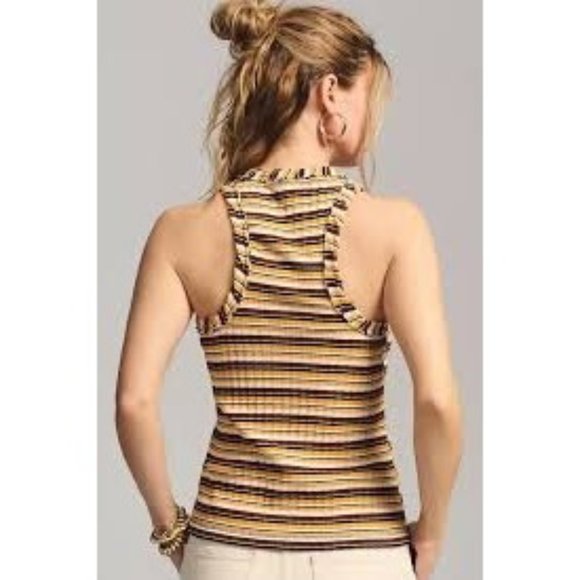 Anthropologie Pilcro Striped Sleeveless Tank Top - Picture 1 of 9